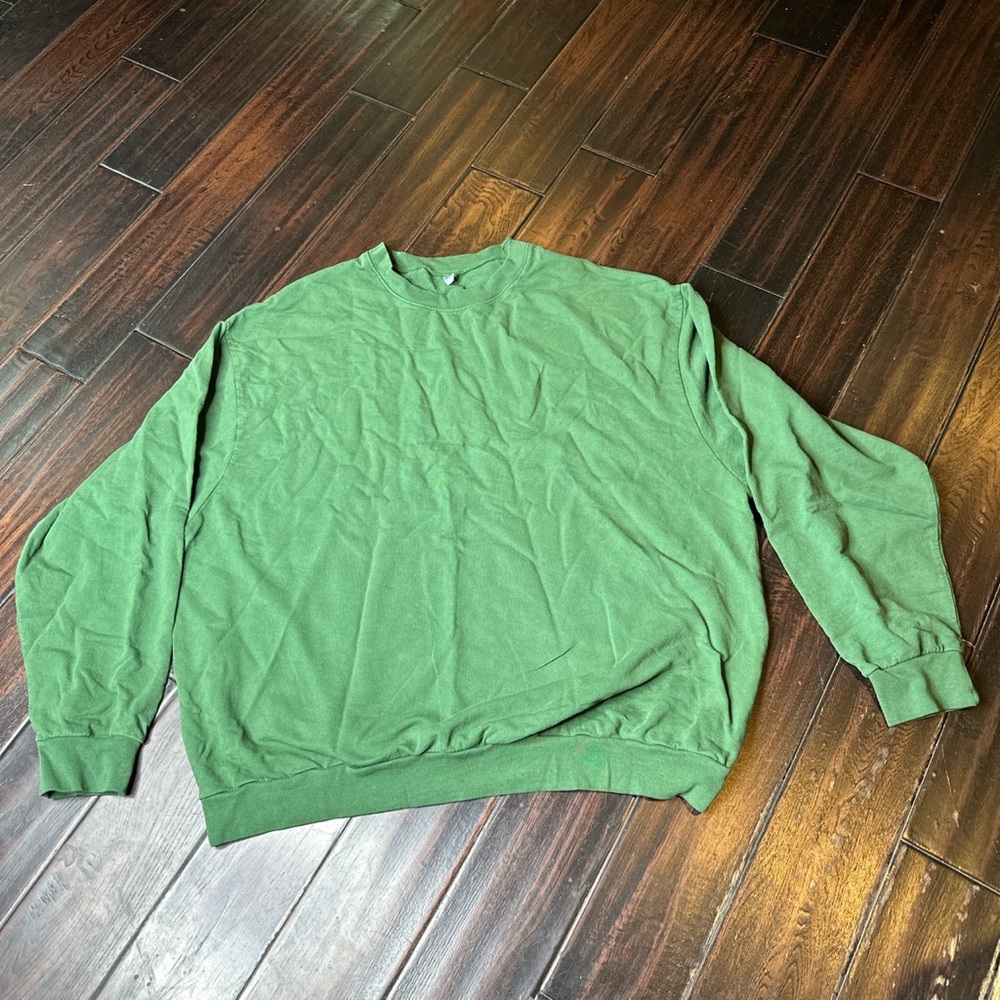 Crewneck Terry cotton sweater longsleeve Los Angeles Apparel unisex basic